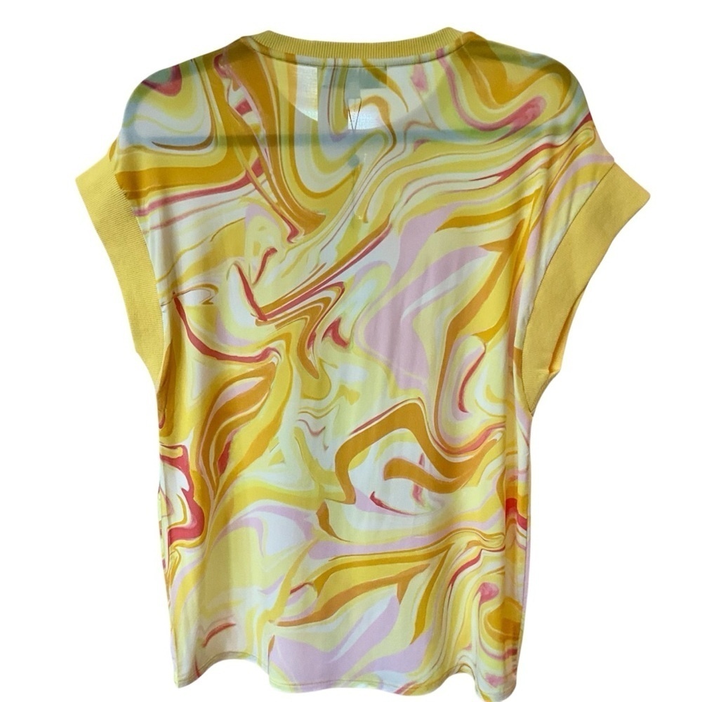 Hale Bob Yellow Orange Graphic Boxy Tee - Picture 2 of 6